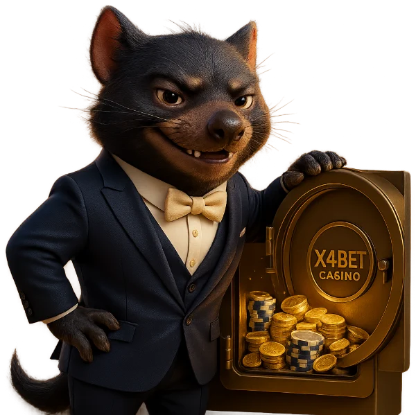 X4bet Casino extensive game selection with slots and table games